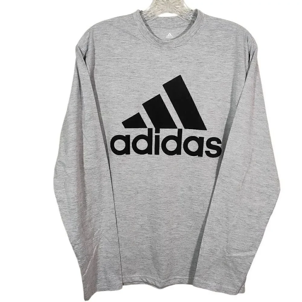 Adidas Golf Gray Long Sleeve T-shirt -A